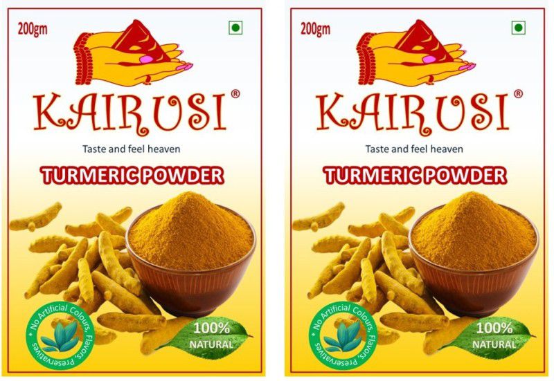 KAIRUSI Turmeric Powder Pack of 2  (2 x 200 g)