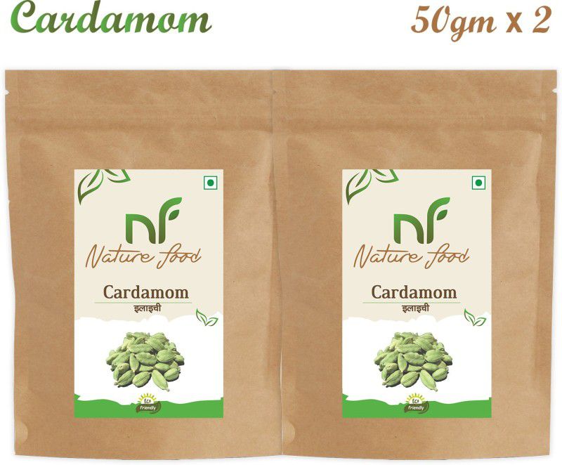 Nature food Good Quality Cardamom / Green Elachi - 100gm (50gmx2)  (2 x 0.05 kg)