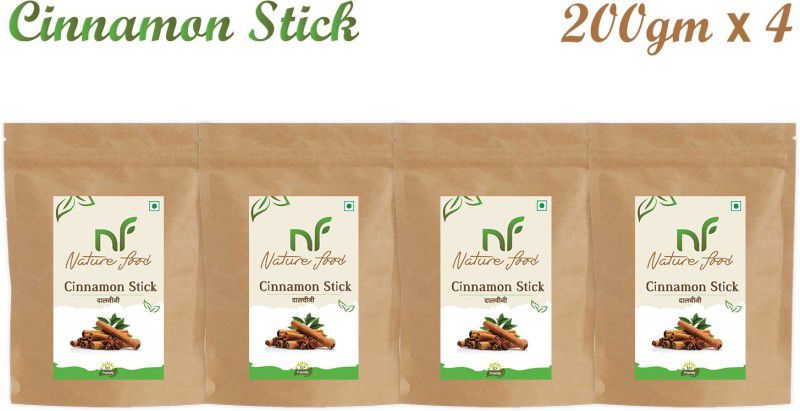 Nature food Good Quality Cinnamon Sticks / Dalchini - 800gm (200gmx4)  (4 x 0.2 kg)