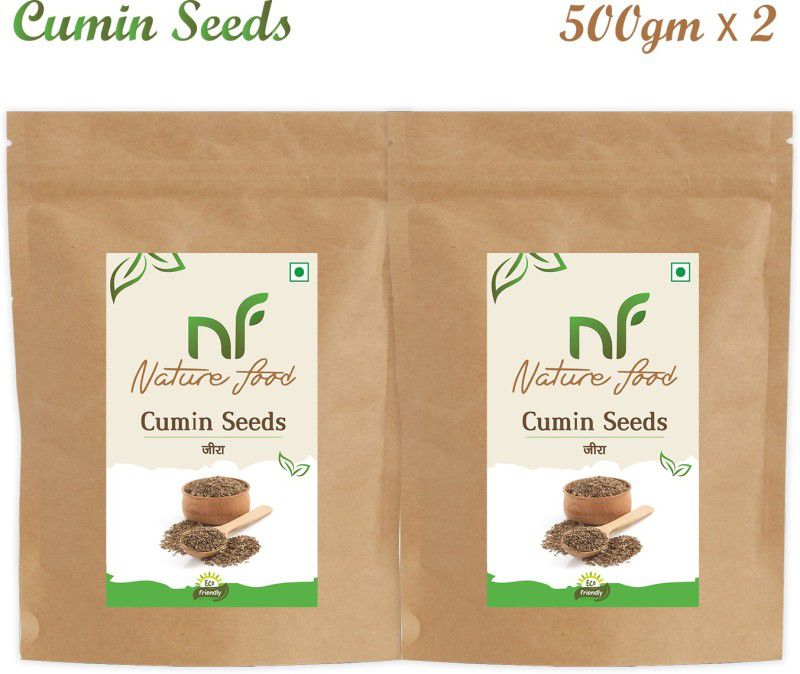 Nature food Good Quality Cumin Seed / Jeera - 1kg (500gmx2)  (2 x 0.5 kg)