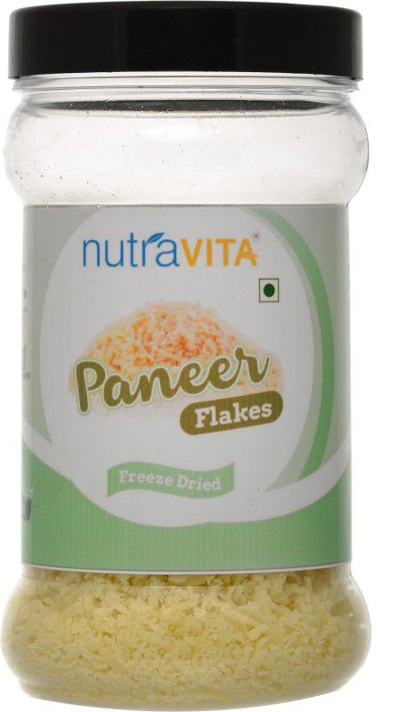 Nutra Vita Freeze Dried fine Paneer Flakes (Grated Paneer) Made from Best Quality Paneer 100 g