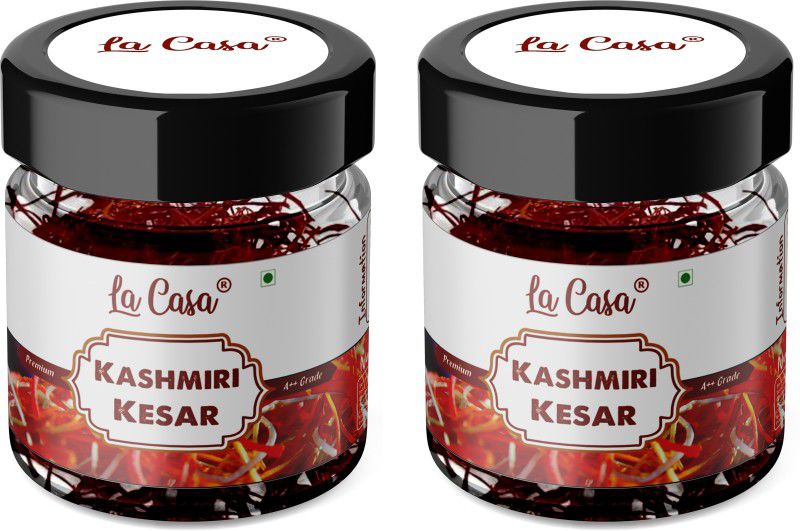 La Casa Kashmiri Saffron | Combo of 2 |Original Kesar | 0.25gx2  (2 x 0.25)
