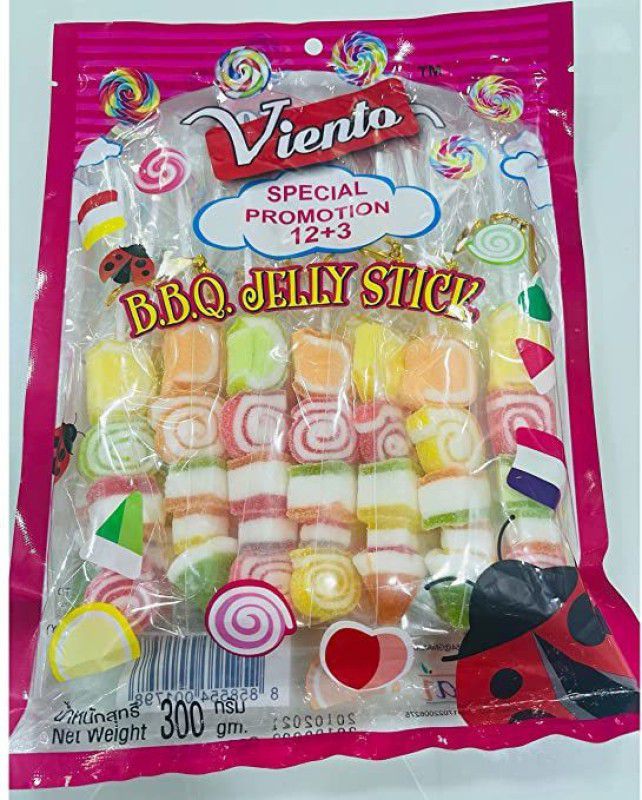 VIENTO Imported jelly Promo Pack 12+ 3 free Fruit Jelly Candy  (12 x 25 g)
