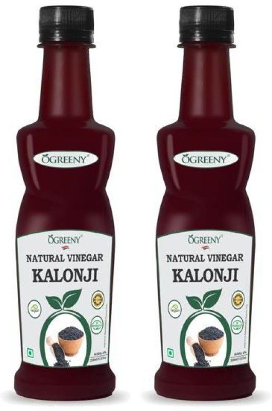 OGREENY Kalonji Vinegar Kalonji ka Sirka 700ml (HALAL INDIA CERTIFIED) Vinegar  (2 x 350 ml)