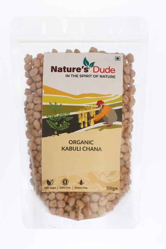 Nature's Dude Organic Kabuli Chana (Whole)  (500 g)