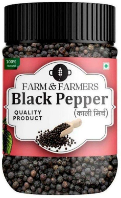 Farm & Farmers Organic Black Pepper Whole | Kali Mirch Sabut | Premium Best quality 500grams  (500)