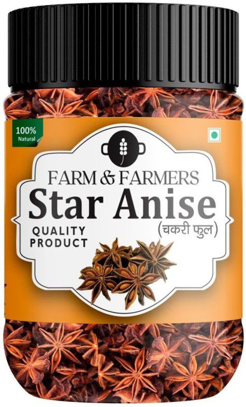 Farm & Farmers Organic Star Anise Premium Quality Sourced Fresh Chakri Phool 500 grams  (500 g)