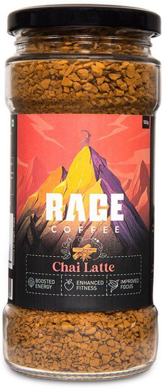 RAGE Coffee 100 Gms Chai Latte Flavour - Premium Arabica Instant Coffee | Boldest, Smoothest, Tastiest, All Natural Coffee Instant Coffee  (100 g)