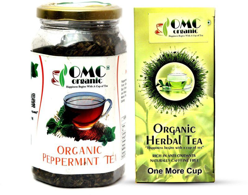 One More Cup 1st Anniversary Buy 1 Organic Peppermint Tea(40gm) get 1 Herbal Tea Box free Mint Herbal Tea Plastic Bottle  (2 x 80 g)