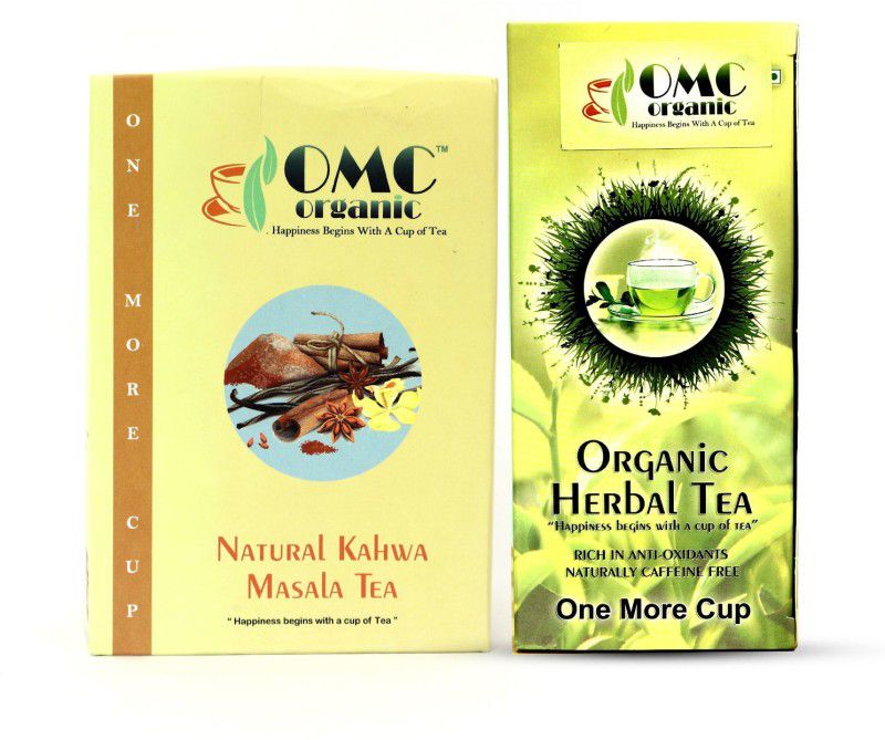 One More Cup 1st Anniversary celebration Buy 1 Kahwa Masala Tea Box get 1 Herbal Tea Box free Cinnamon Infusion Tea Bags Box  (2 x 25 Bags)