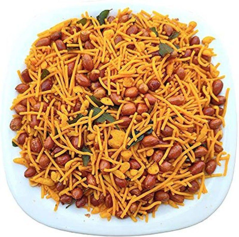 Veganic Organic Madrasi Mixture Namkin | Delicious Namkeen with Peanut  (400 g)