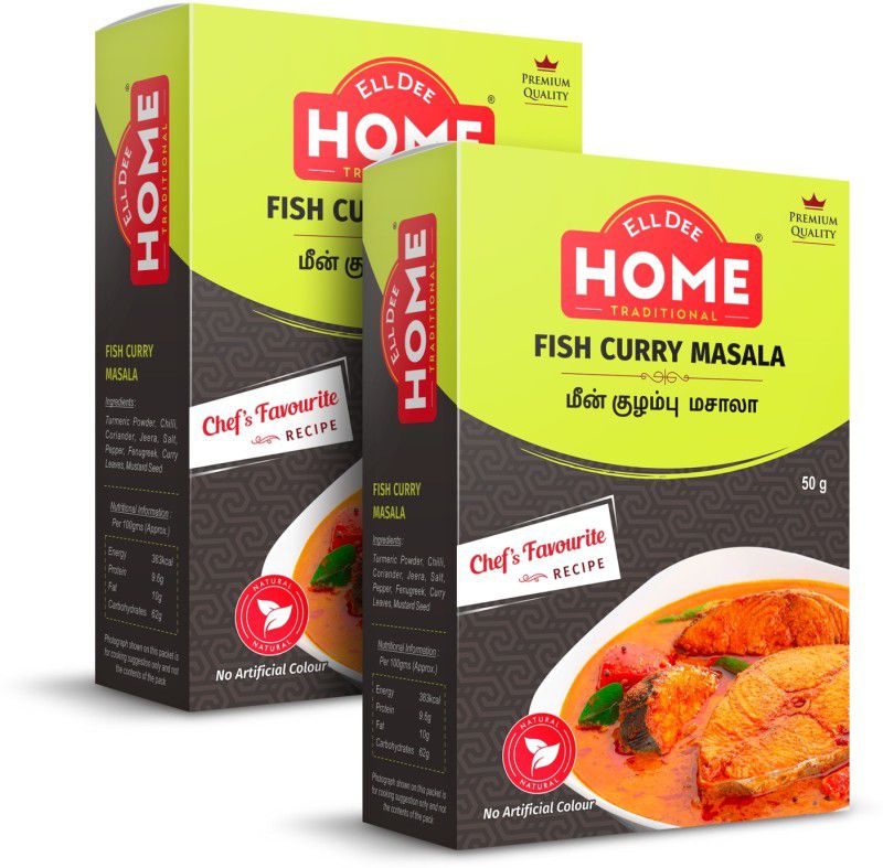 EllDee HOME | Premium Fish Curry Masala  (2 x 50 g)