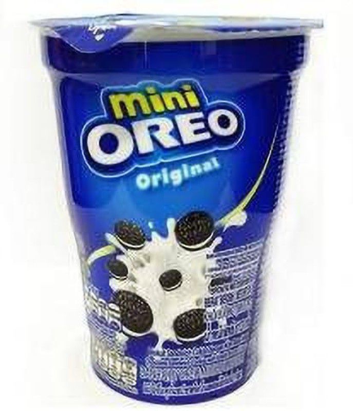 OREO Mini Cream Biscuit - Original Vanilla Flavor, 61.3g Cup (Imported) (Pack of 1) Cookies  (61 g)