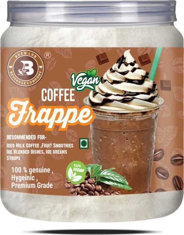 Brew Lab 100% Pure & Hygienic Vegan Coffee Frappe Powder For Shakes, Cold Coffee & Frappe Instant Coffee  (250 g, Pure Flavoured)