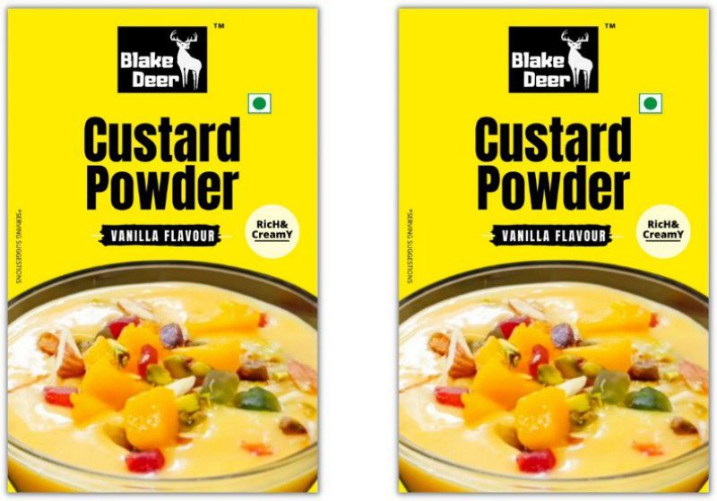 Blakedeer Custard Powder Vanilla Flavour Combo, 200g Custard Powder  (2 x 50 g)