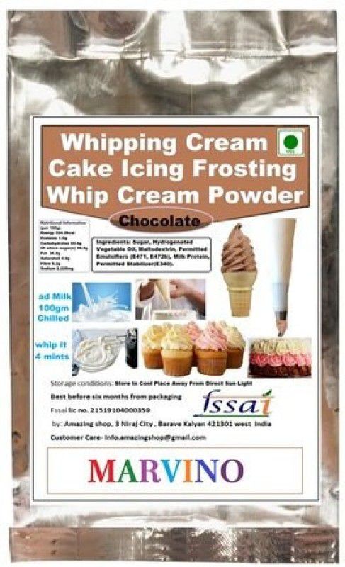 Marvino Whipping Cream Cake Icing Frosting Whip-Cream-Powder Chocolate Raising Ingredient Powder