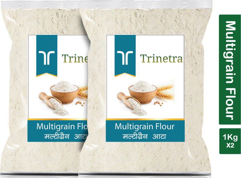 Trinetra Best Quality Multigrain Flour / Multigrain Atta 1Kg Pack of 2  (2 kg, Pack of 2)