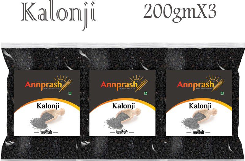 Annprash Good Quality kalonji 600gm (200gmx3)  (3 x 0.2 kg)