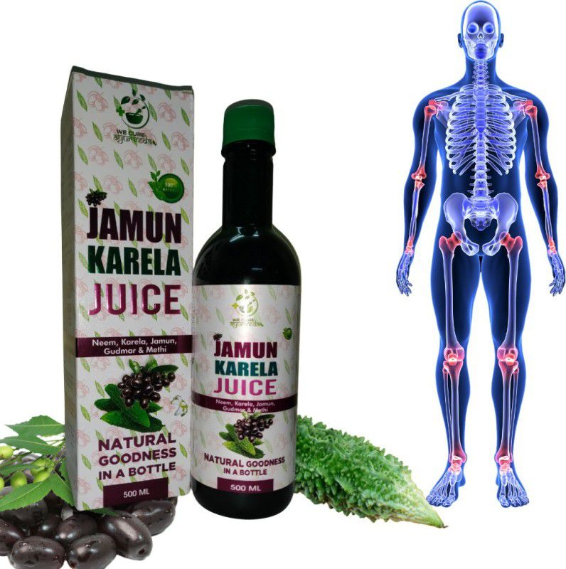 wecureayurveda Jamun Neem Juice Treats Arthritis, jaundice, Lower Bad Cholesterol Levels 500 ML  (500 ml)