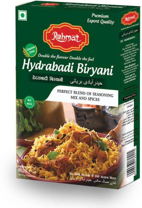 Rehmat Hyderabadi Biryani Masala, Flavorful Spices Blend Easy & Ready to Cook Masala  (3 x 60 g)