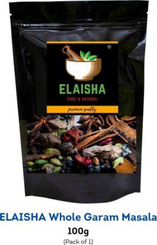 ELAISHA Whole Garam Masala Sabut Garam Masala Mixture of 12 Spices Premium Quality  (100 g)