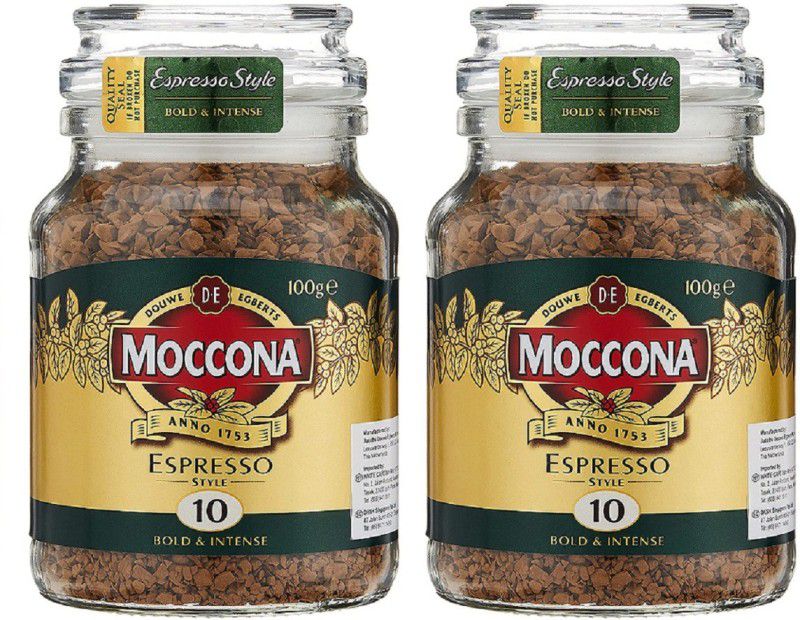 Moccona Coffee Espresso Style Freeze-Dried Instant Coffee 200gm, (Bold & Intense) Pack 2 Instant Coffee  (2 x 100 g, Pure Flavoured)