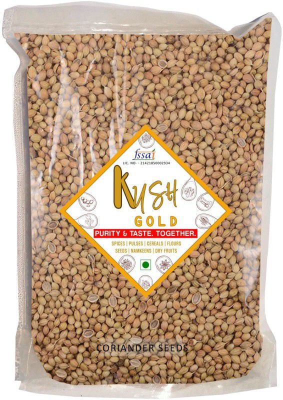 Kush Gold Pure & Natural Whole Coriander Seeds / Khada Dhaniya / Sabut Dhaniya  (400 g)