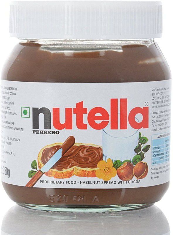 nutella Chocolate Hazelnut Spread - 2 Pack, 2 x 350 g 700 g  (Pack of 2)