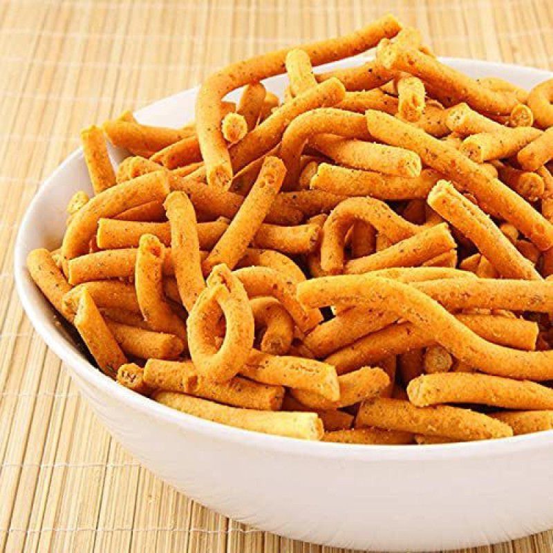 GROCERYONTHEGO Khokha Sev/ Jadi Sev|Ganthiya/Gathiya | Spicy Sticks | Namkeen Snacks (200gram)  (200 g)