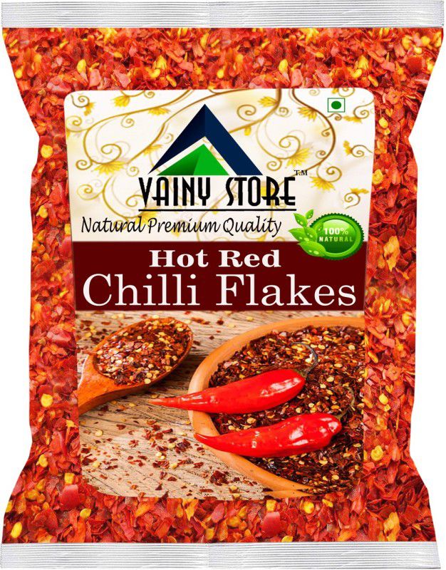 Vainy store Chilli Flakes SEASONINGS for Pizza, Pasta and Foods in Dry and Spicy (500) Grams)  (500 g)