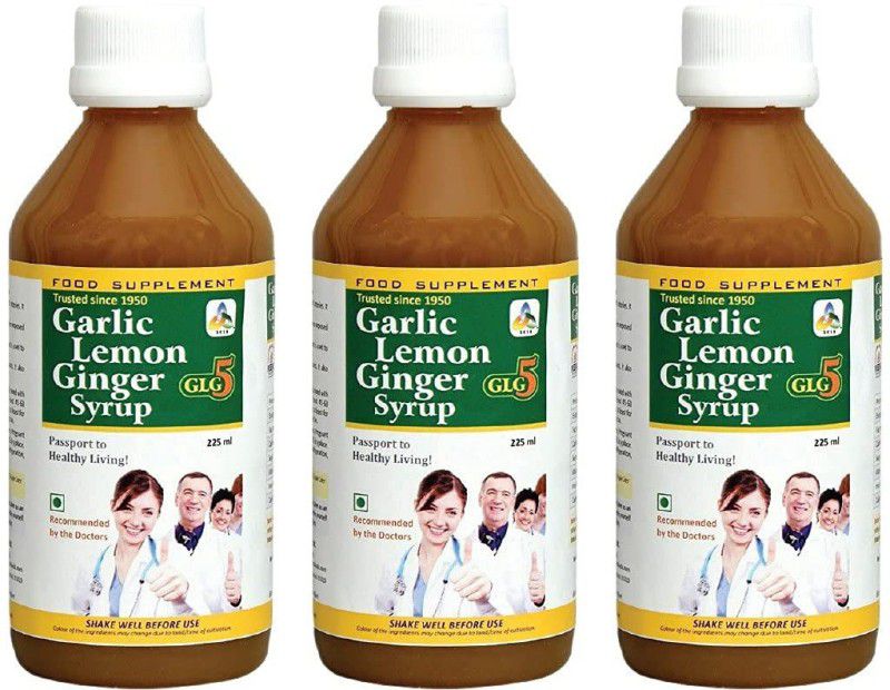 SKSB PAC-025-225-03 Garlic Lemon Ginger Apple Cider Vinegar Honey  (675 ml, Pack of 3)