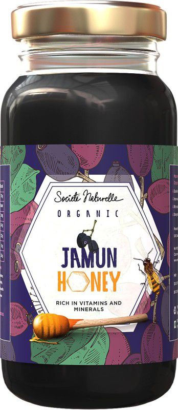 Societe Naturelle Jamun Organic Honey - 250gms / Rich in VIT. & Minerals / Honey  (250 g)
