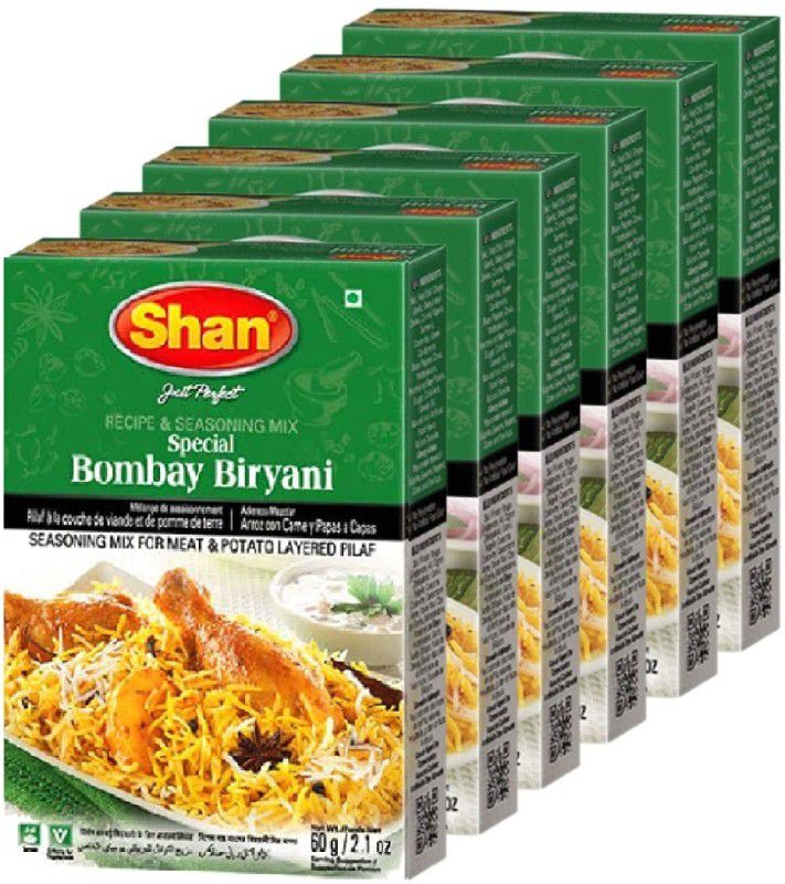 SHAN Bombay Biryani Masala (Pack of 6 Pcs)  (6 x 60 g)