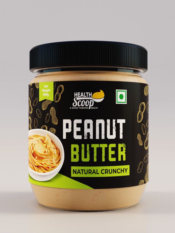 Healthscoop Natural Crunchy Peanut Butter 0.4 kg