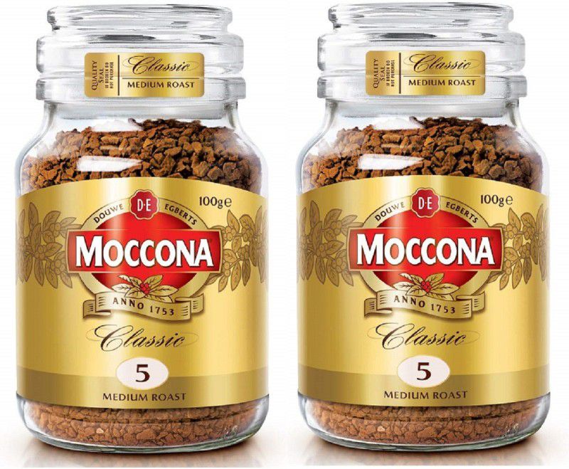 Moccona Coffee Espresso Style Freeze-Dried Instant Coffee 200gm, (Medium Roast)Pack 2 Instant Coffee  (2 x 100 g, Pure Flavoured)