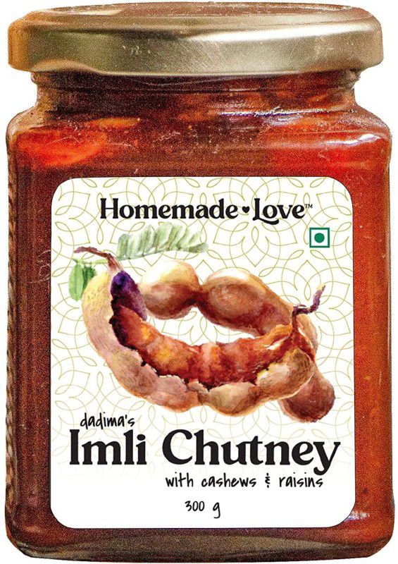 Homemade Love Imli Gud Chutney | Sweet Tamarind Chutney with Jaggery | Use for Chaat Dressing Chutney Paste  (300 g)