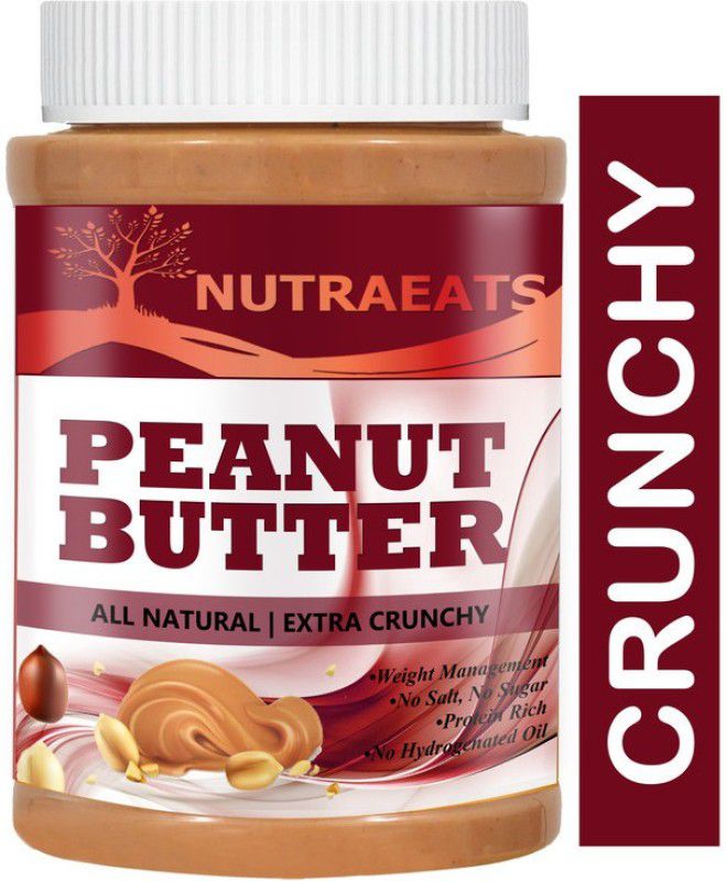 NutraEats Nutrition All Natural Peanut Butter (Crunchy) Ultra(124) 1 kg
