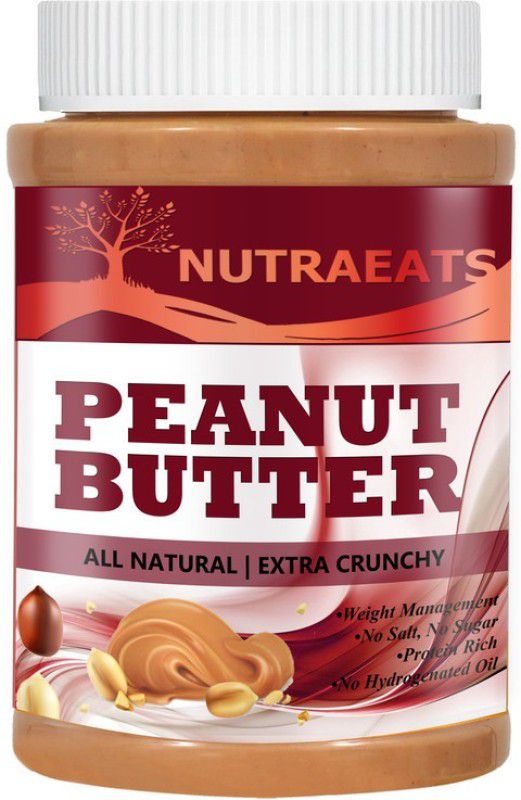 NutraEats Nutrition All Natural Peanut Butter (Crunchy) Premium(136) 1 kg