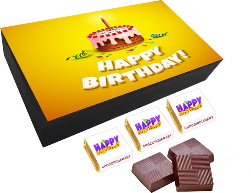 CHOCOINDIANART Special Happy Birthday Day, 06pcs Delicious Chocolate Gift 3, Truffles  (6 Units)