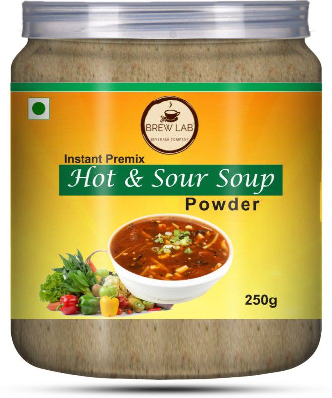 Brew Lab Delicious Veg Hot & Sour Instant Soup Powder  (250 g)