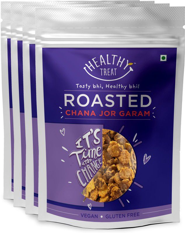 Healthy Treat Roasted Chana JOR Garam Combo 600 gm (Pack of 4 150gm Each)  (4 x 150 g)