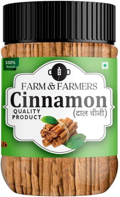 Farm & Farmers Cinnamon Sticks 100% Organic Premium Dalchini Sticks NO PRESERVATIVES 250gms  (250 g)