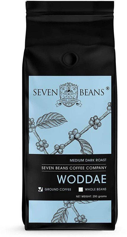 Seven Beans Coffee Company Woddae Strong Roast & Ground Coffee  (250 g)