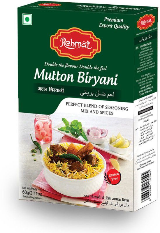 Rehmat Mutton,Chicken Biryani Masala, Flavoful Spices Blend Easy & Ready to Cook Masala  (3 x 60 g)
