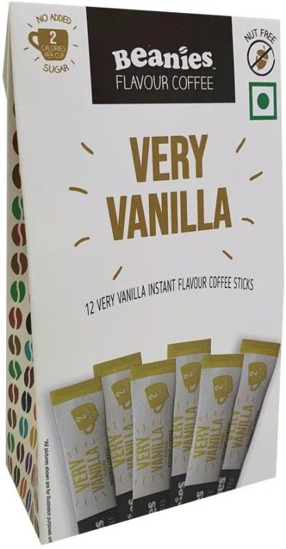 Beanies Flavoured Instant Coffee - Sticks Very Vanilla Coffee Beans  (24 g, Vanilla Flavoured)