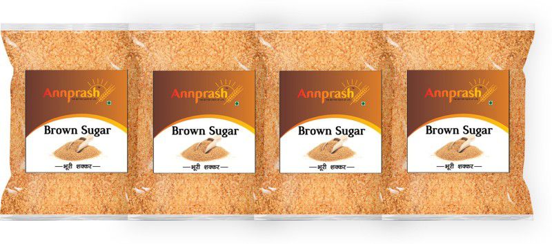 Annprash Premium Quality Brown Sugar - 500gm (Pack of 4) Sugar  (2 kg, Pack of 4)