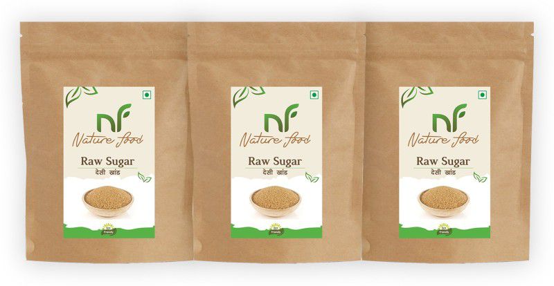 Nature food Best Quality Desi khand /Raw Sugar- 500gm ( Pack of 3) Sugar  (1.5 kg, Pack of 3)