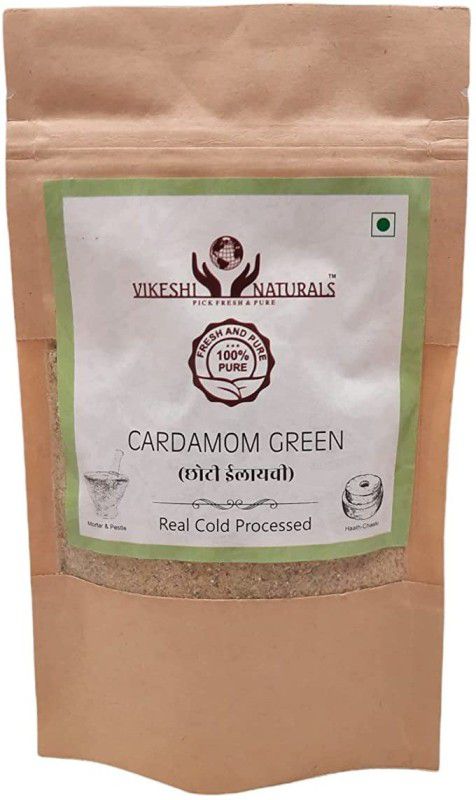Vikeshi Naturals Green Cardamom | Premium Quality Ilayachi Real Cold Pressed 100gms, 100% Natural  (100 g)