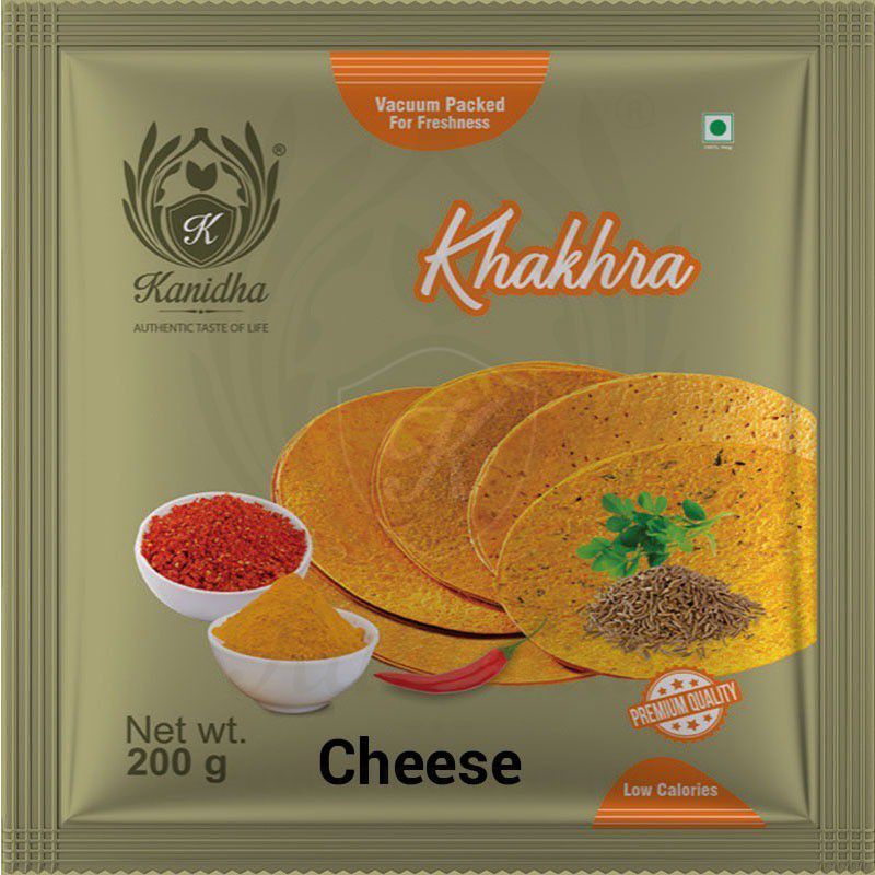 KANIDHA Cheese Khakhra 200 g (Pack of 4)  (4 x 200 g)