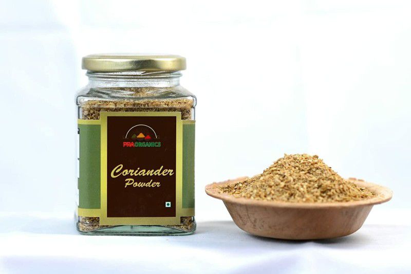PRAORGANICS Organic Dried Coriander Powder (Dhaniya) | Natural Farm Fresh Coriander Seeds  (150 g)